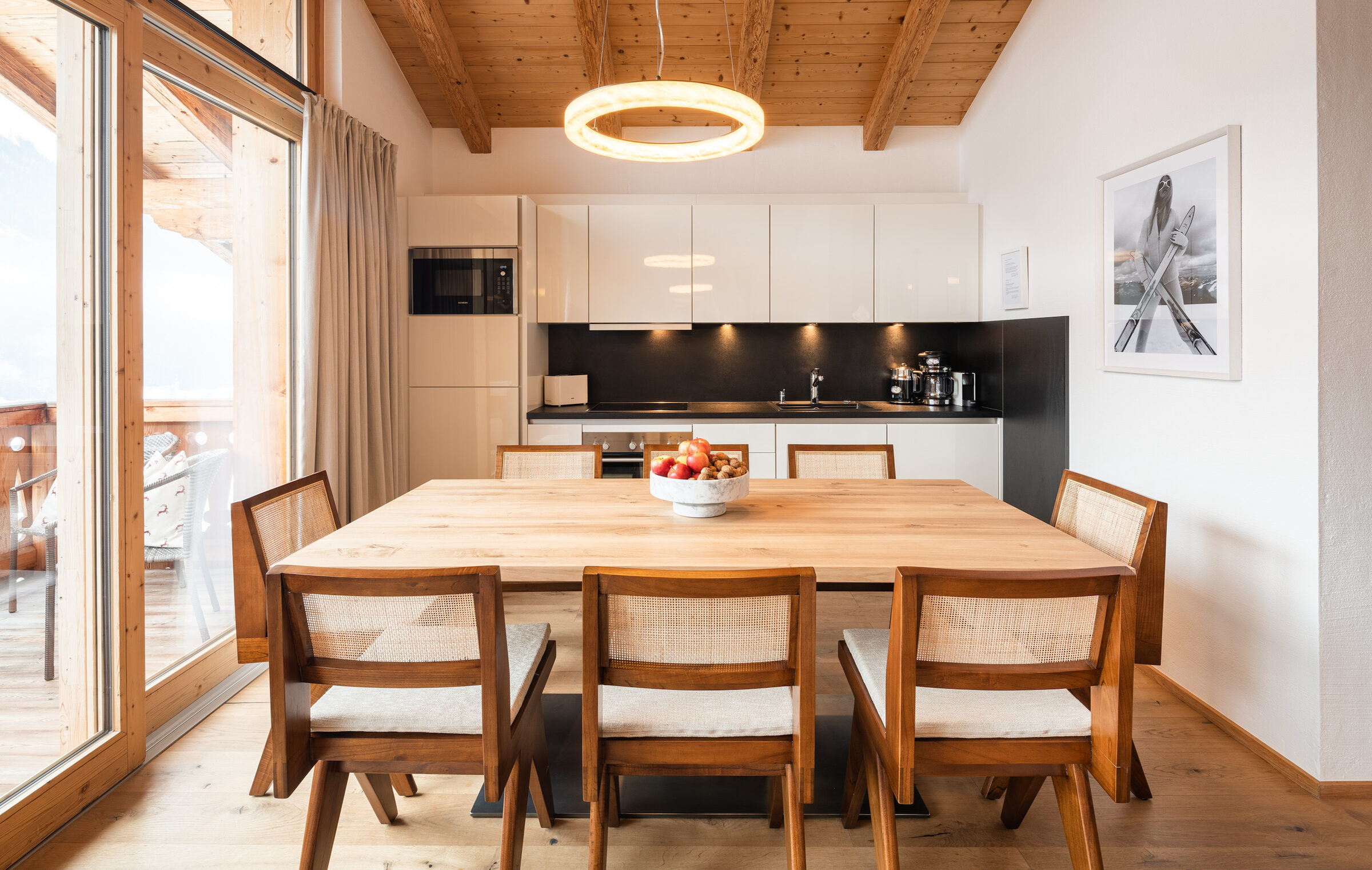 Küche und Essbereich